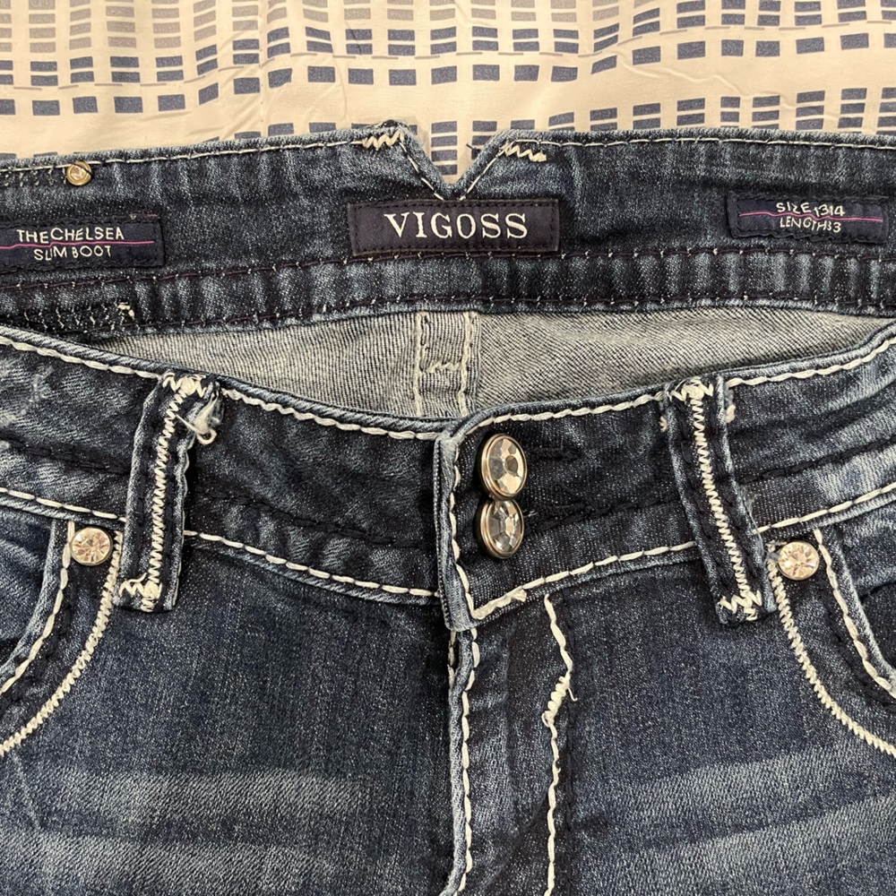 Vigoss Women's Dark Blue Skinny Jeans - Picture 2 of 4
